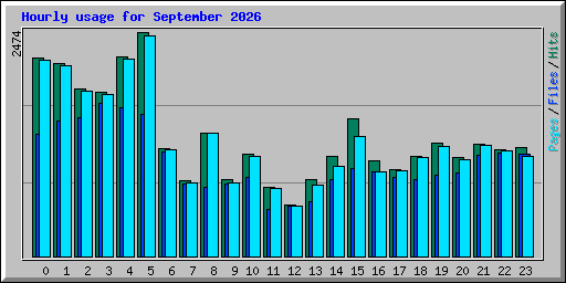 Hourly usage for September 2026